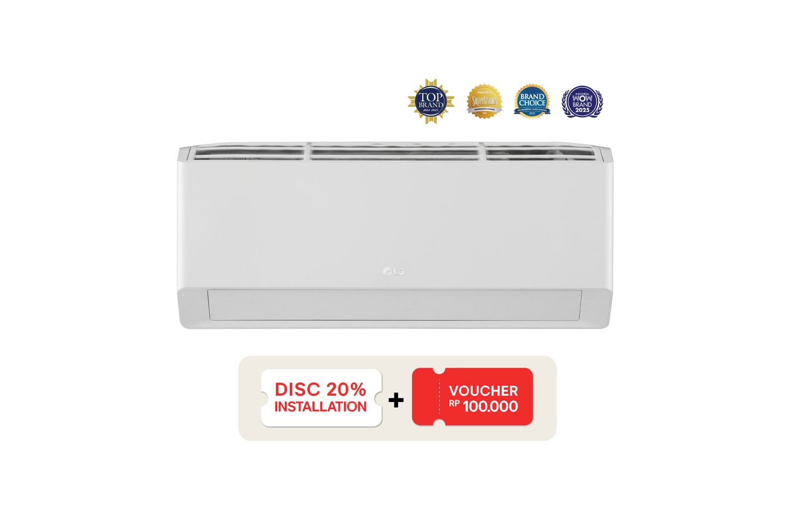 Front view of LG TURBOCOOL Standard Air Conditioner  {K05NSA}